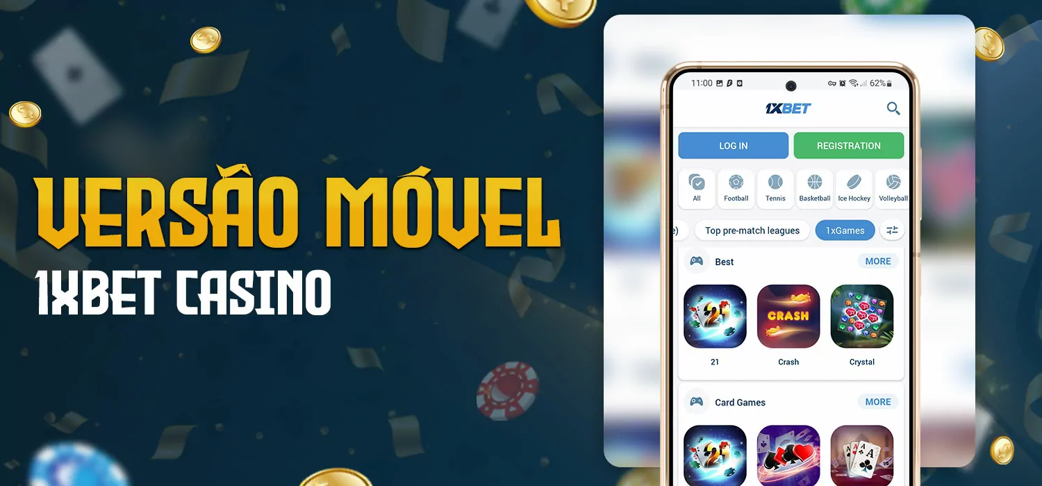 versão móvel 1xbet casino