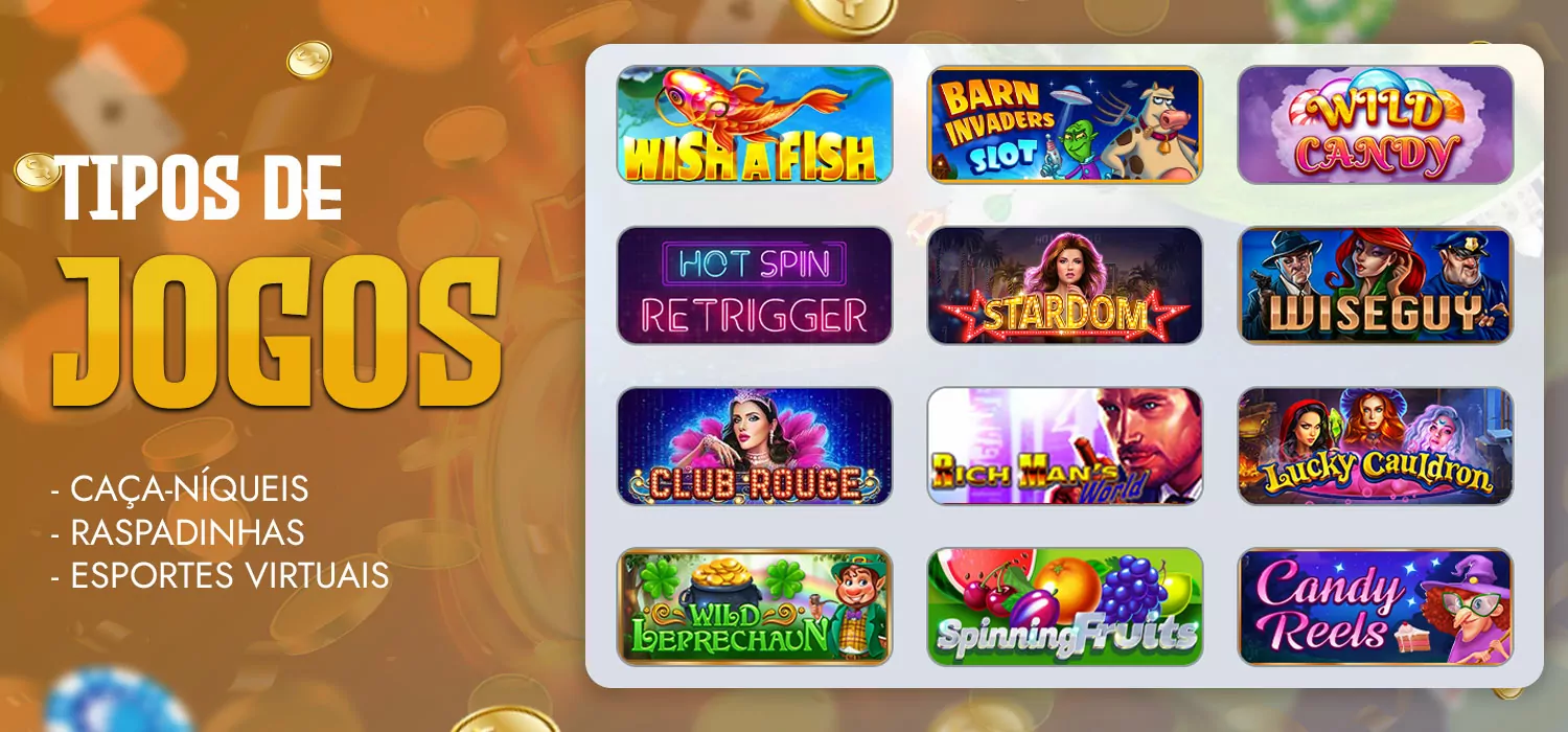 tipos de jogos de cassino do winspark