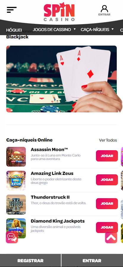 spin casino app jogos