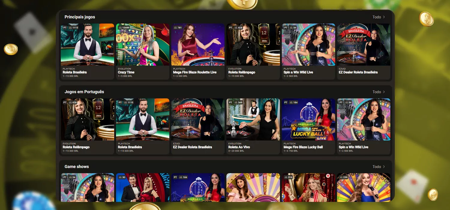 parimatch casino ao vivo