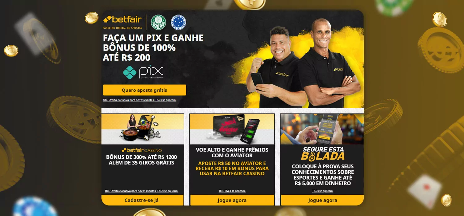 resumo das promoções e bônus