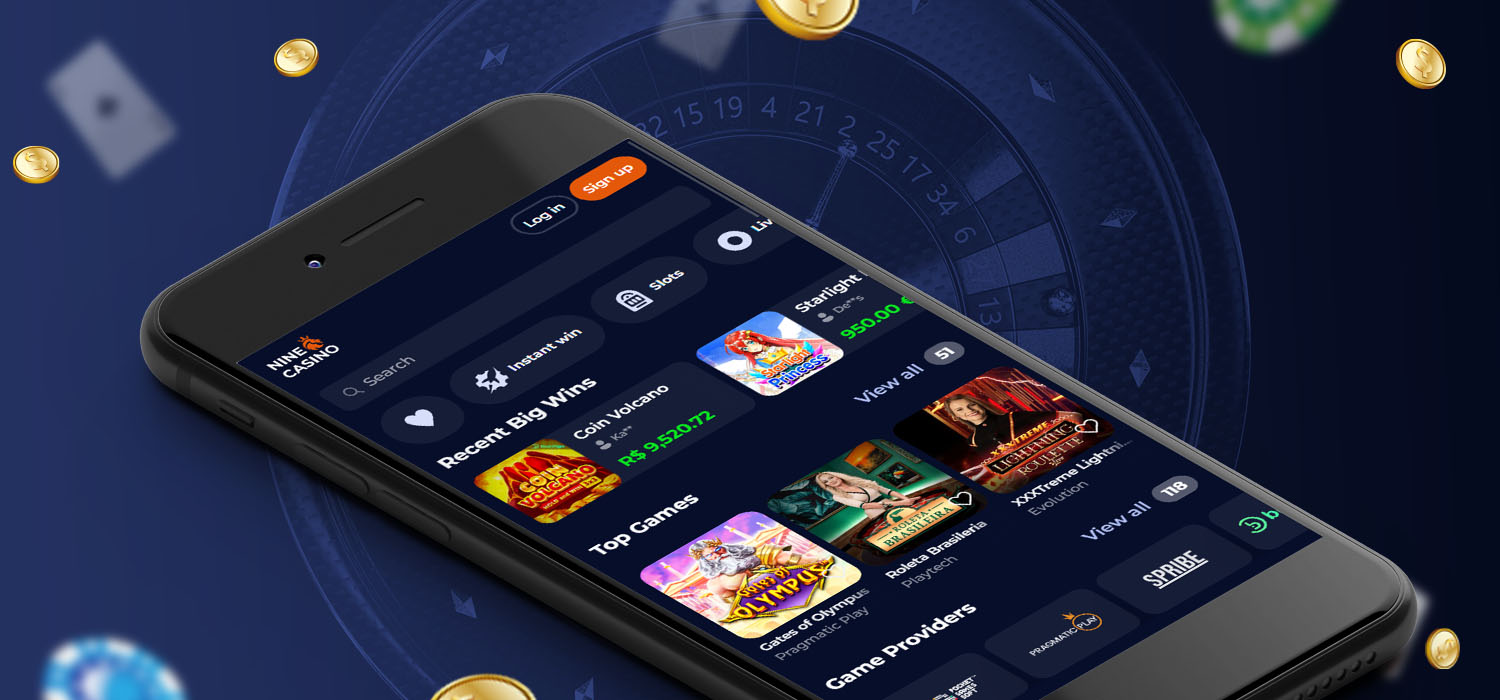 versão para desktop e mobile do nine casino