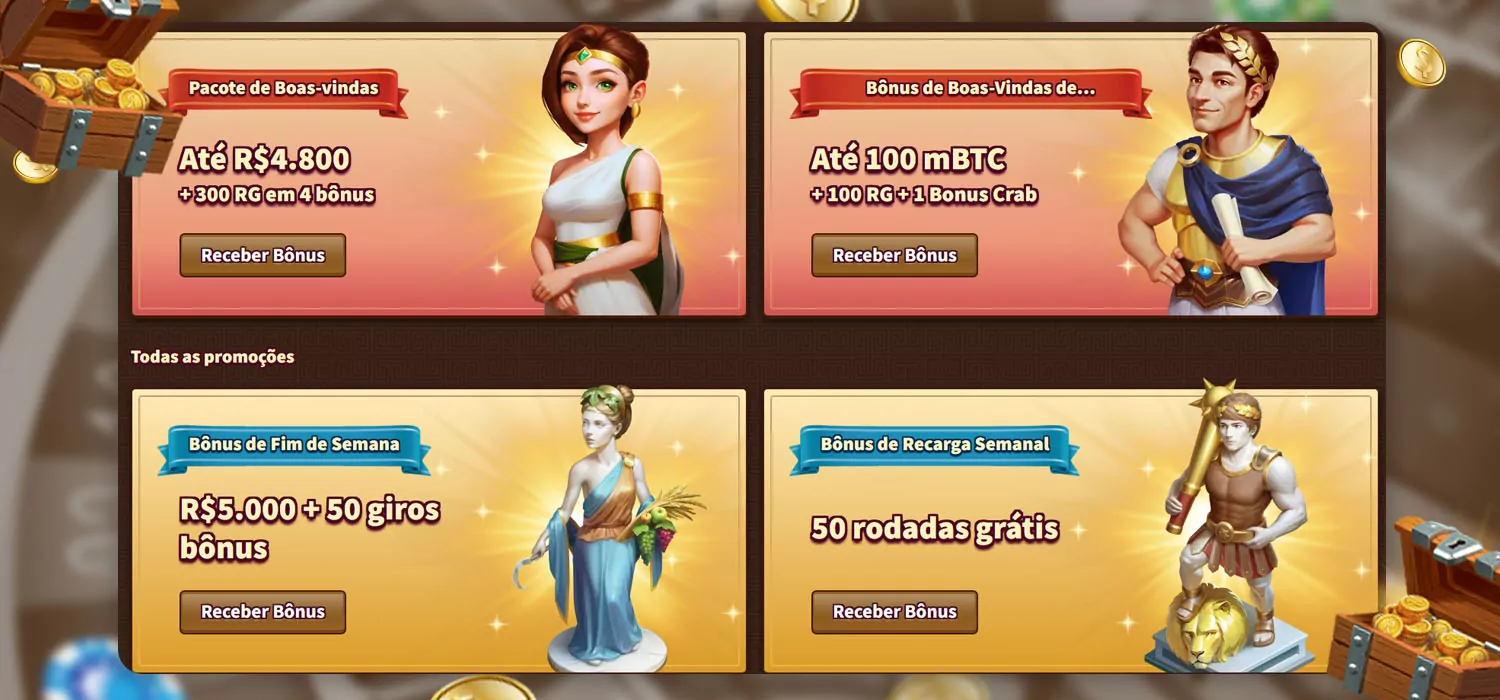 oportunidades de bônus e ofertas promocionais