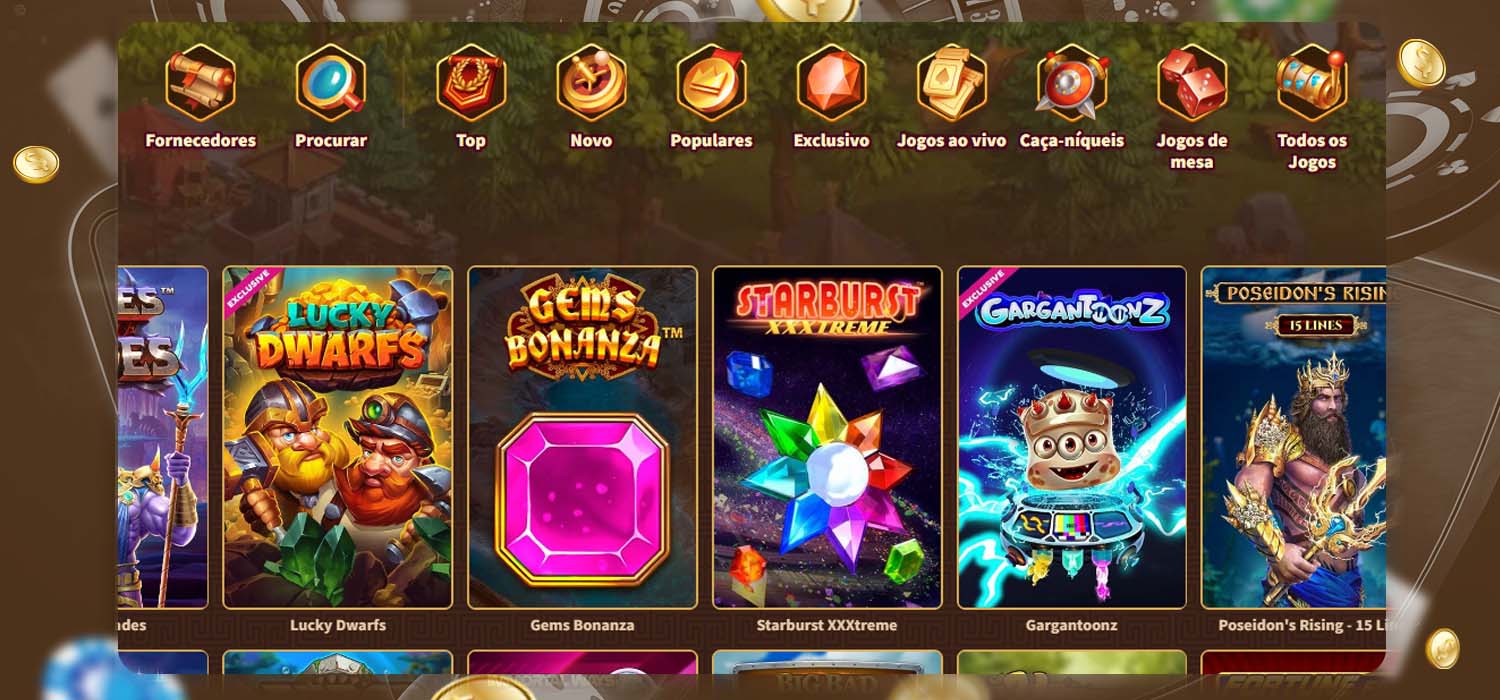 seleção de jogos do myempire casino